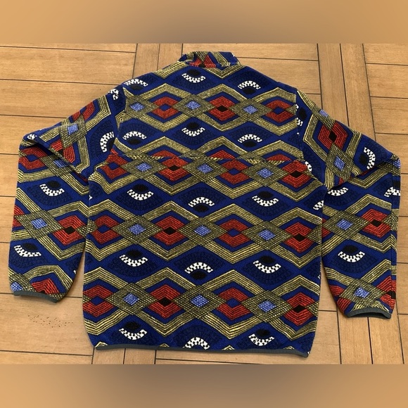 Patagonia Synchilla Fleece Pullover Mens Size Small Slowfoot Snap T Aztec 2014 - Picture 12 of 12
